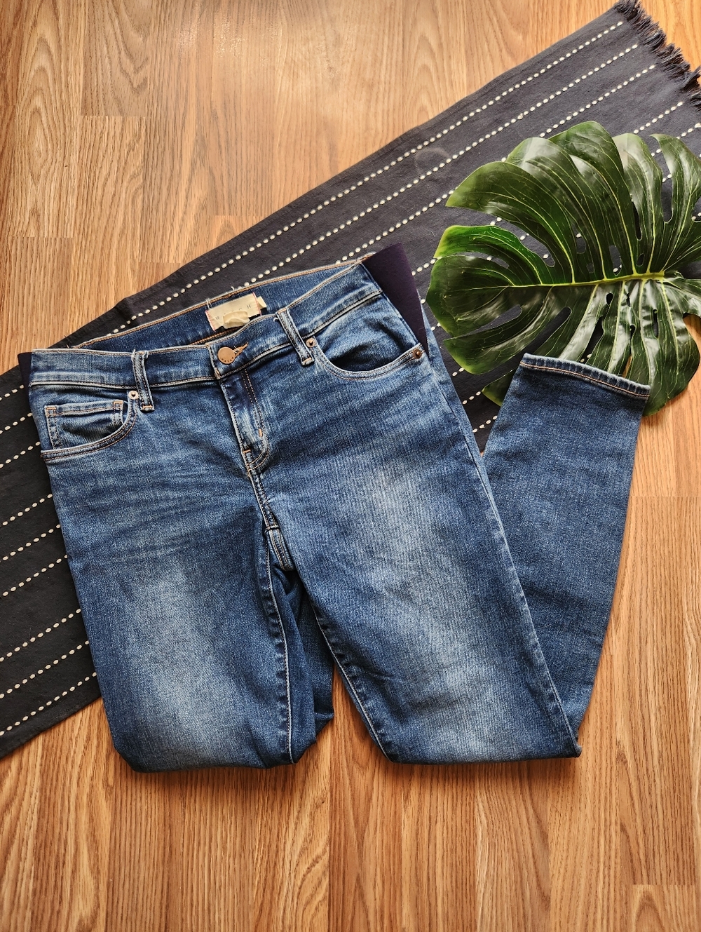 Hatch Maternity Slim Jeans Medium Wash Size 27